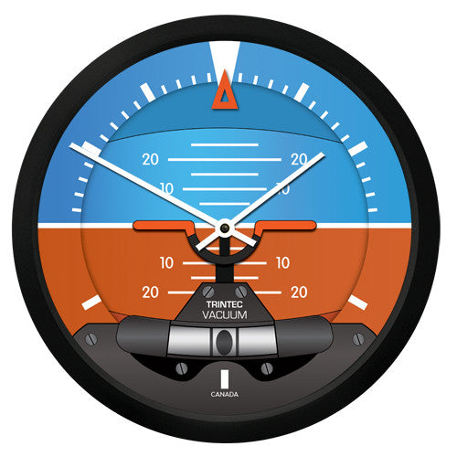 10" Modern Artificial Horizon Round Clock - Trintec Industries Inc.