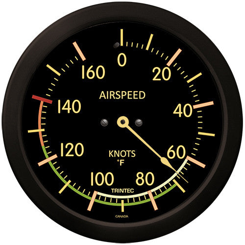 14" Vintage Airspeed Thermometer (°F) - Trintec Industries Inc.