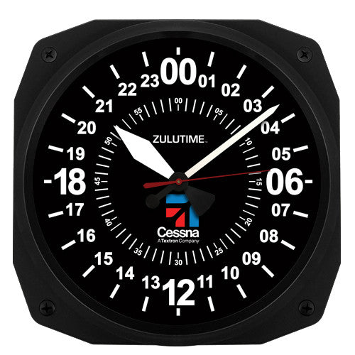 10" Cessna 24-Hour Instrument Style Clock - Trintec Industries Inc.