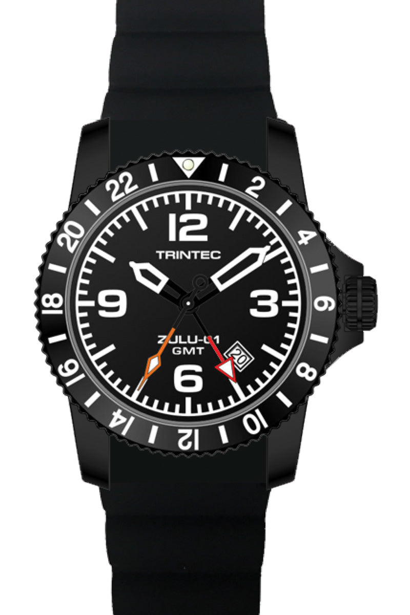 ZULU-01 GMT / Black / Quartz