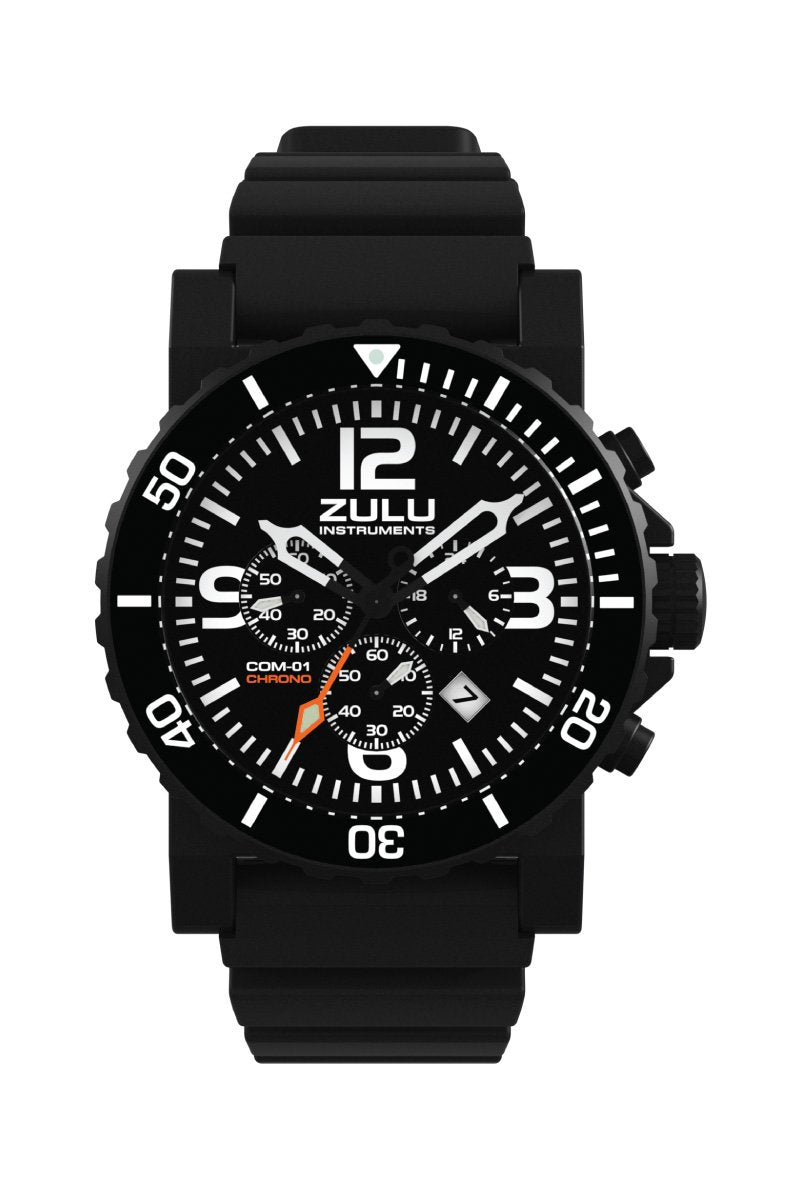 COM-01 Chronograph - Black - Front