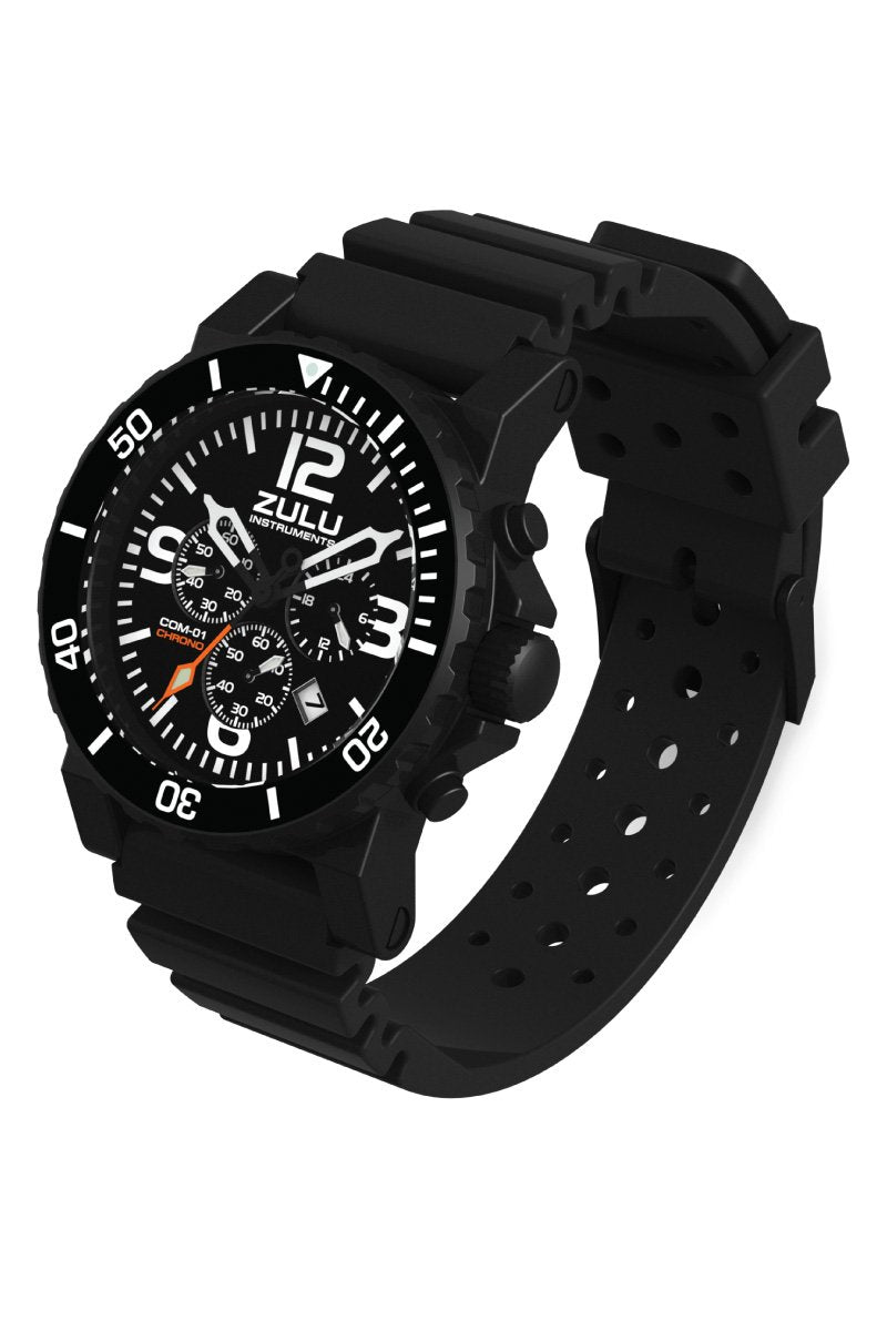 COM-01 Chronograph - Black - Perspective