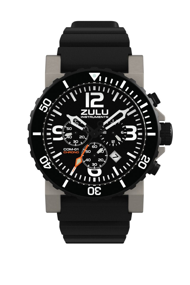 COM-01 Chronograph - Stainless - Front