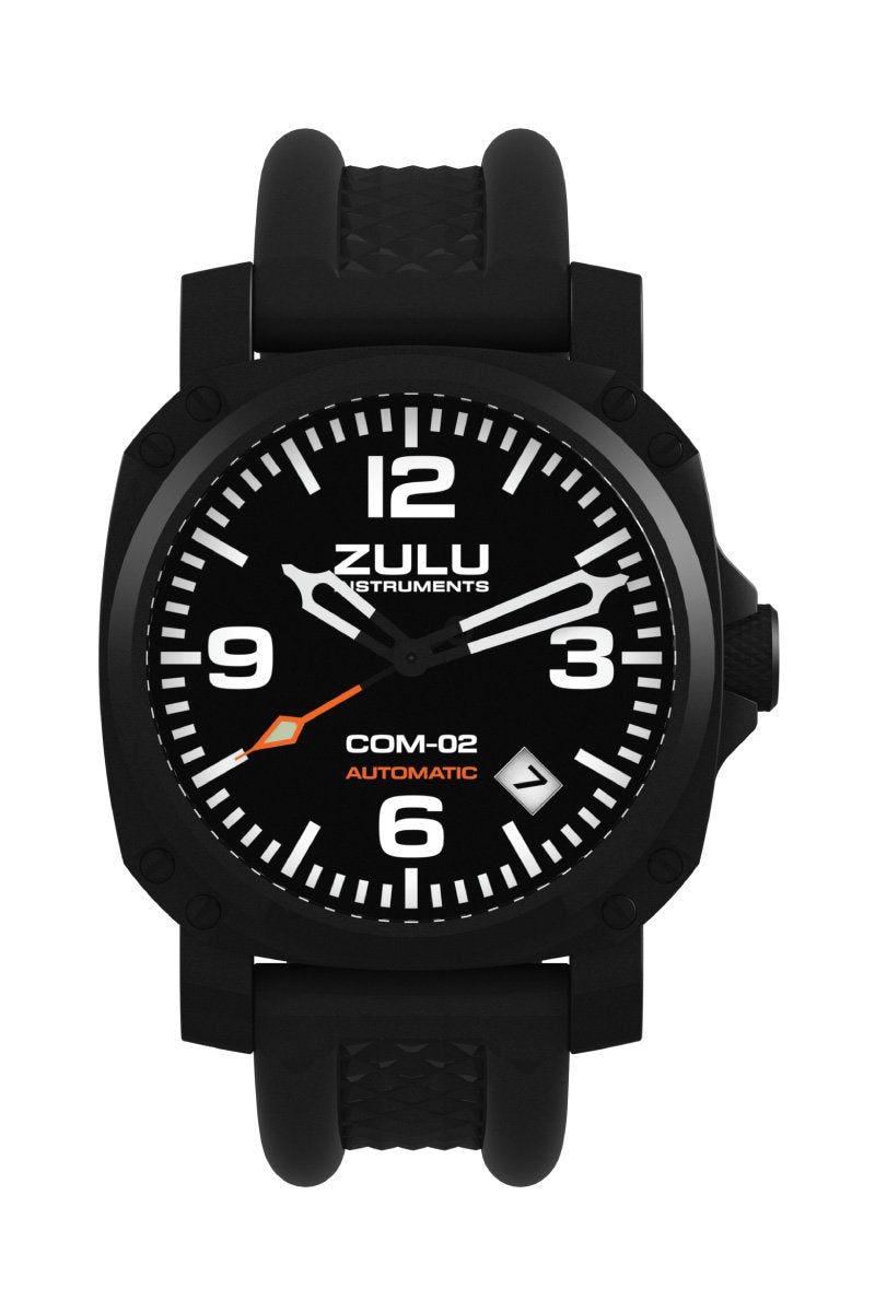 COM-02 Automatic - Black - Front
