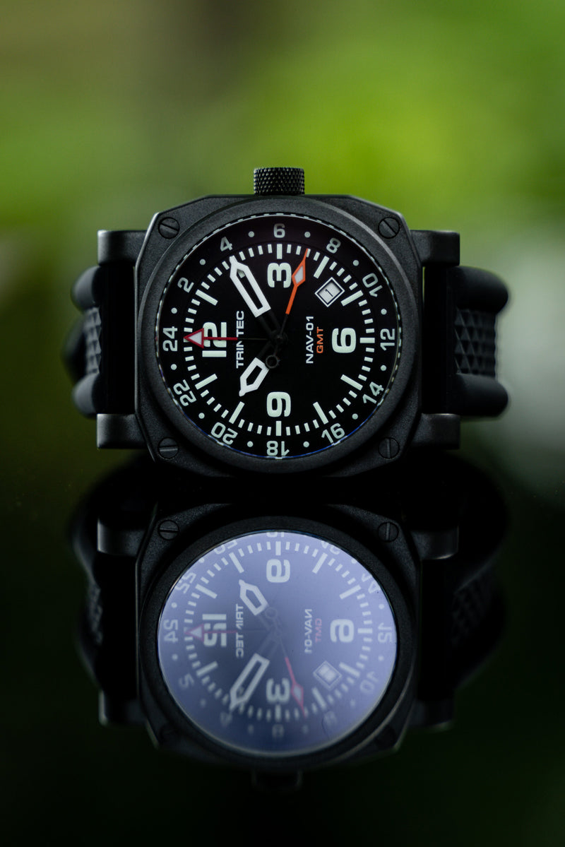 NAV-01 GMT / Black / Quartz