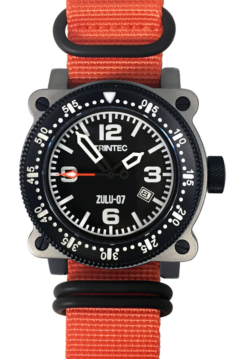 ZULU-07 PRO / Stainless/Orange / Automatic - Trintec Industries Inc.