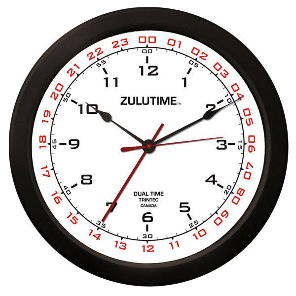 14" ZULUTIME™ Dual Time Clock - Trintec Industries Inc.