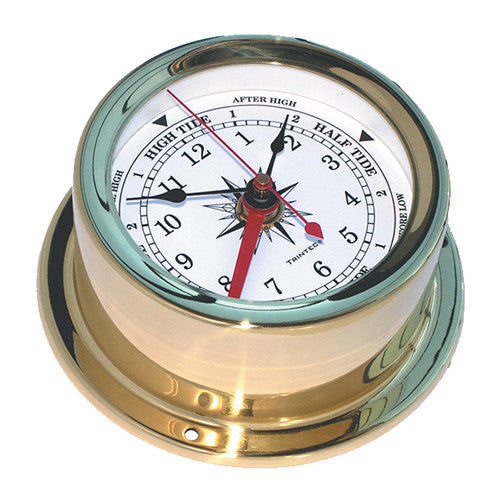Euro Brass Ship's Time & Tide Clock