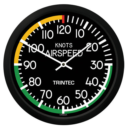 10" Modern Airspeed Round Clock - Trintec Industries Inc.