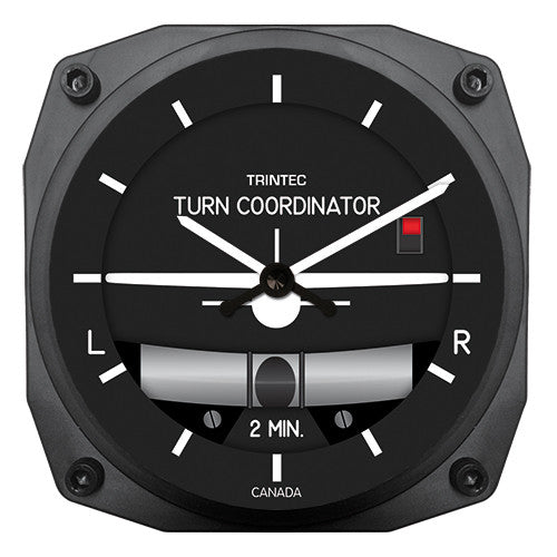 6" Modern Turn & Bank Instrument Style Clock - Trintec Industries Inc.