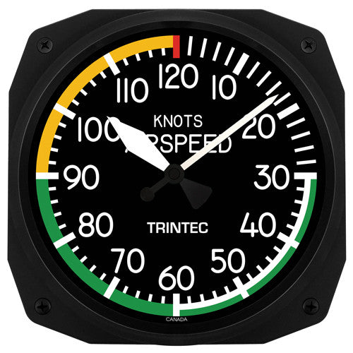 10" Airspeed Instrument Style Clock - Trintec Industries Inc.