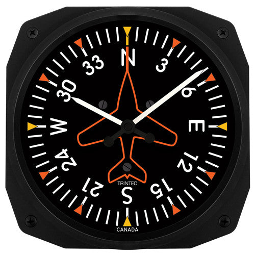 10" Directional Gyro Instrument Style Clock - Trintec Industries Inc.