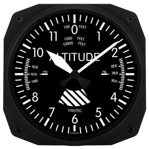 10" Classic Altimeter Instrument Style Clock - Trintec Industries Inc.