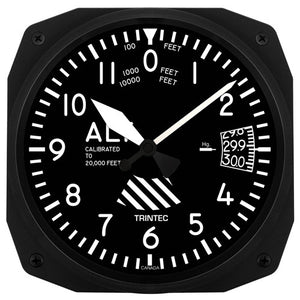 10" Altimeter Instrument Style Clock - Trintec Industries Inc.