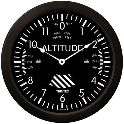 14" Classic Altimeter Clock - Trintec Industries Inc.