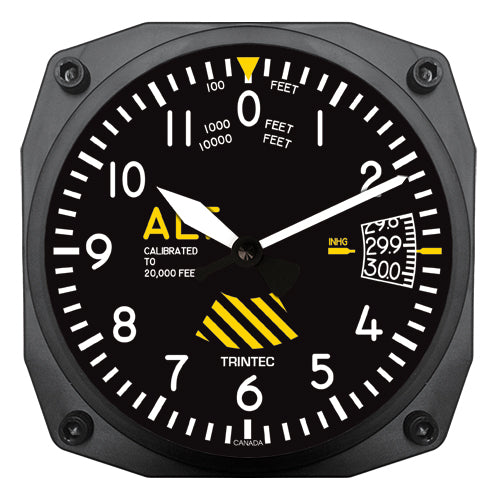 6" 30th Anniversary Altimeter Instrument Style Clock (NEW) - Trintec Industries Inc.