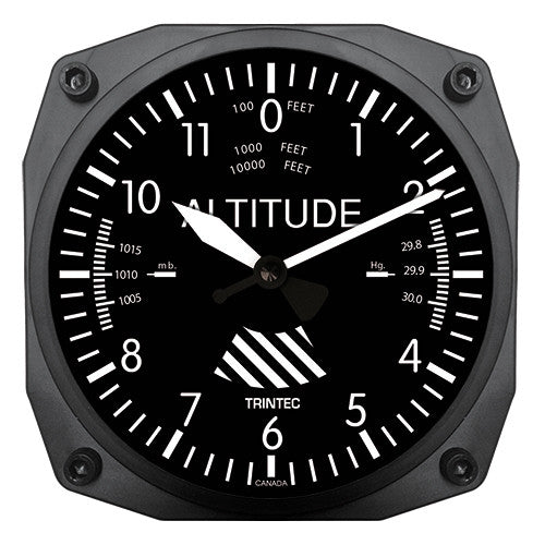 6" Altimeter Instrument Style Clock - Trintec Industries Inc.