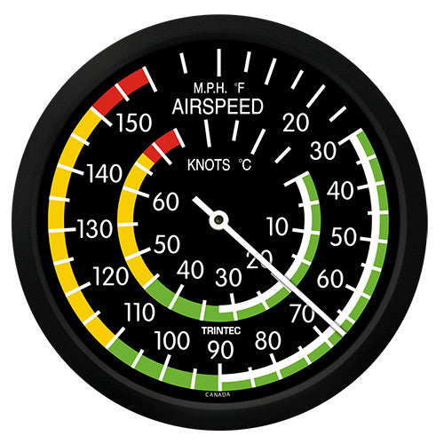 10" Classic Airspeed Thermometer - Trintec Industries Inc.