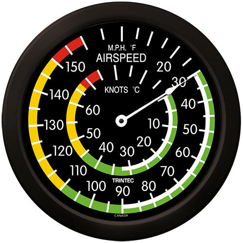 14" Classic Airspeed Thermometer - Trintec Industries Inc.