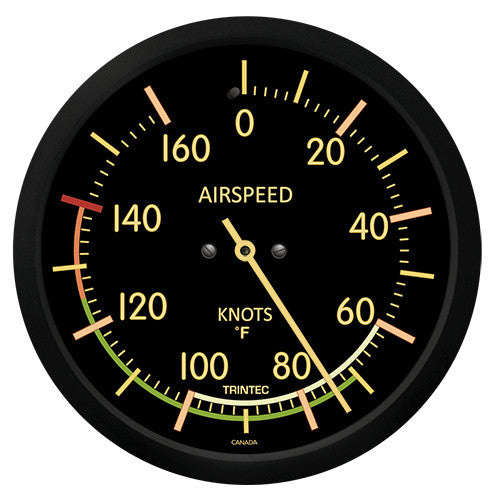 10" Vintage Airspeed Thermometer (°F) - Trintec Industries Inc.