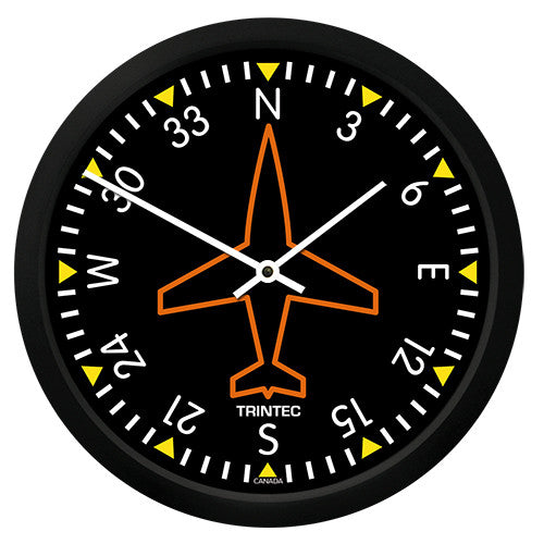 10" Classic Directional Gyro Round Clock - Trintec Industries Inc.