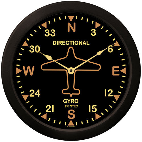 14" Vintage Directional Gyro Clock - Trintec Industries Inc.