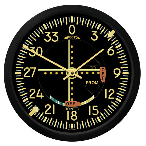 10" Vintage VOR Round Clock - Trintec Industries Inc.