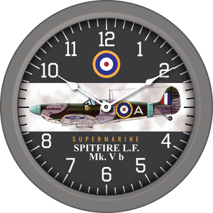 14" WWII Aircraft Wall Clock - Spitfire LF Mk Vb
