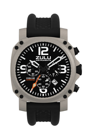 COM-02 Chronograph - Stainless - Front