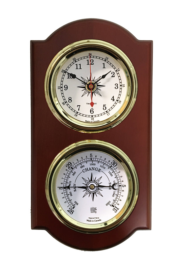 Euro Nautical 2-Piece Weather Station - Clock/Baro - Trintec Industries Inc.