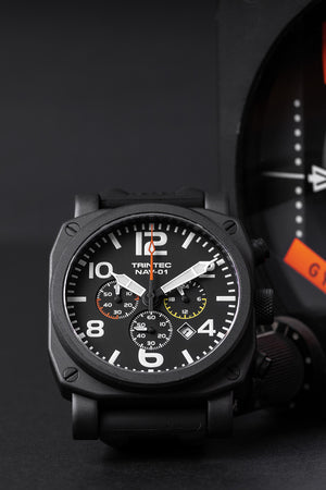 NAV-01 Chronograph / Black / Quartz