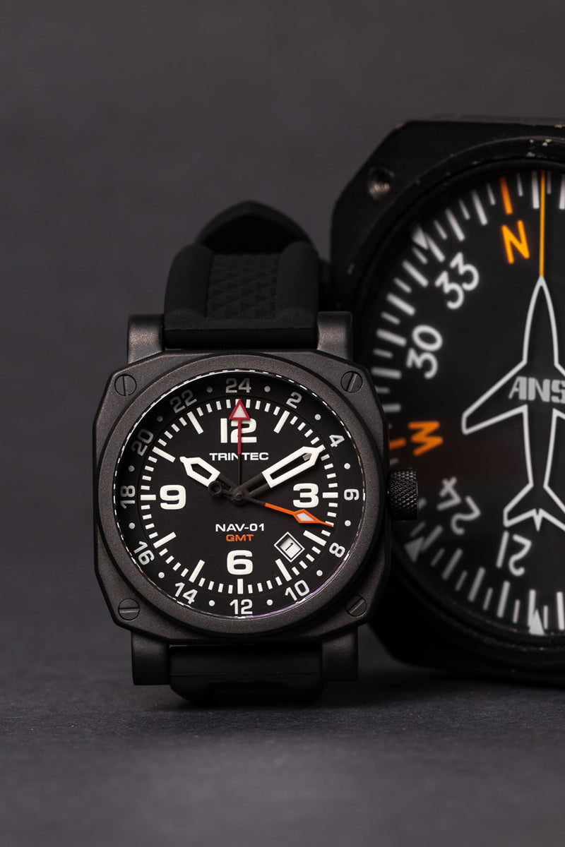 NAV-01 GMT / Black / Quartz