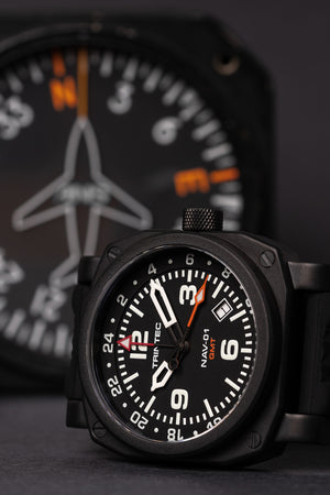 NAV-01 GMT / Black / Quartz