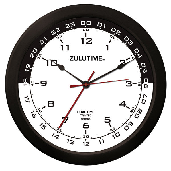 14" ZULUTIME™ Dual Time Clock - Trintec Industries Inc.