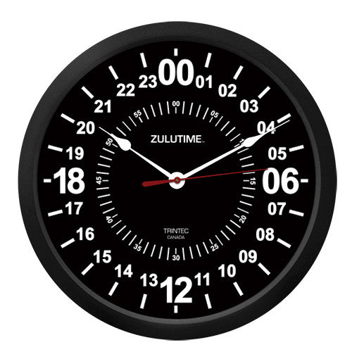 10" ZULUTIME™ 24-Hour Clock - Trintec Industries Inc.