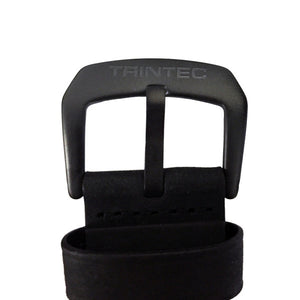 Black Genuine Leather Watch Strap (22 MM Only) - Trintec Industries Inc.
