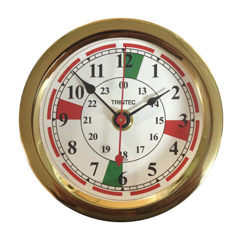 Euro Brass Radio Sector Ship's Clock - Trintec Industries Inc.