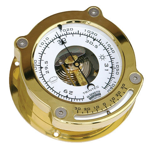 Odyssey Brass Ship's Barometer w/ Inclinometer - Trintec Industries Inc.