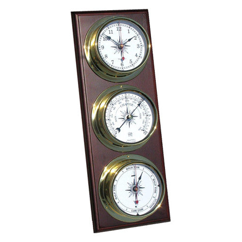 Omni Nautical 3-Piece Weather Station - Clock/Baro/Tide - Trintec Industries Inc.